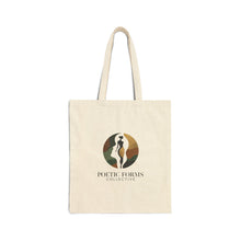 Load image into Gallery viewer, Canvas Tote Bag | Poetic Forms Design, Reusable Grocery Tote
