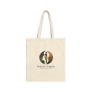 Canvas Tote Bag | Poetic Forms Design, Reusable Grocery Tote